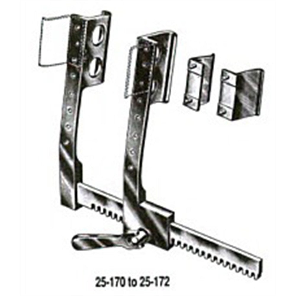 MILTEX HARKEN Rib Spreader & Scapula Retractor, 10" (25.4 cm) spread. MPN: 25-172
