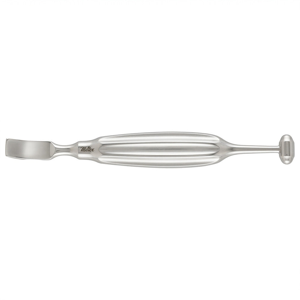MILTEX ALEXANDER-FARABEUF Periosteotome, 8-1/4" (21 cm), standard size, 12 mm & 24 mm wide ends. MPN: 25-22