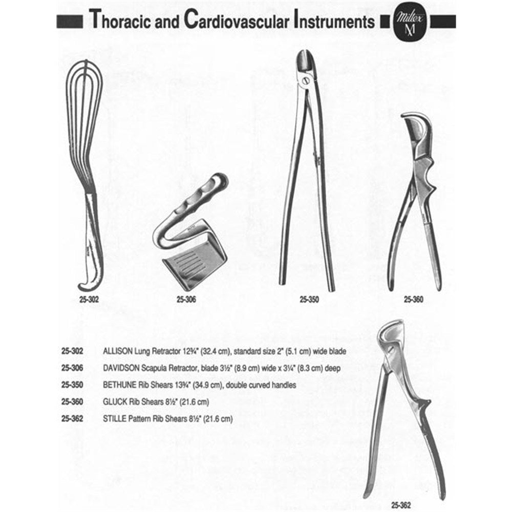 MILTEX DAVIDSON Scapula Retractor, blade 3-1/2" (8.9 cm) wide X 3-1/4" (8.3 cm) deep. MPN: 25-306 - Image 3