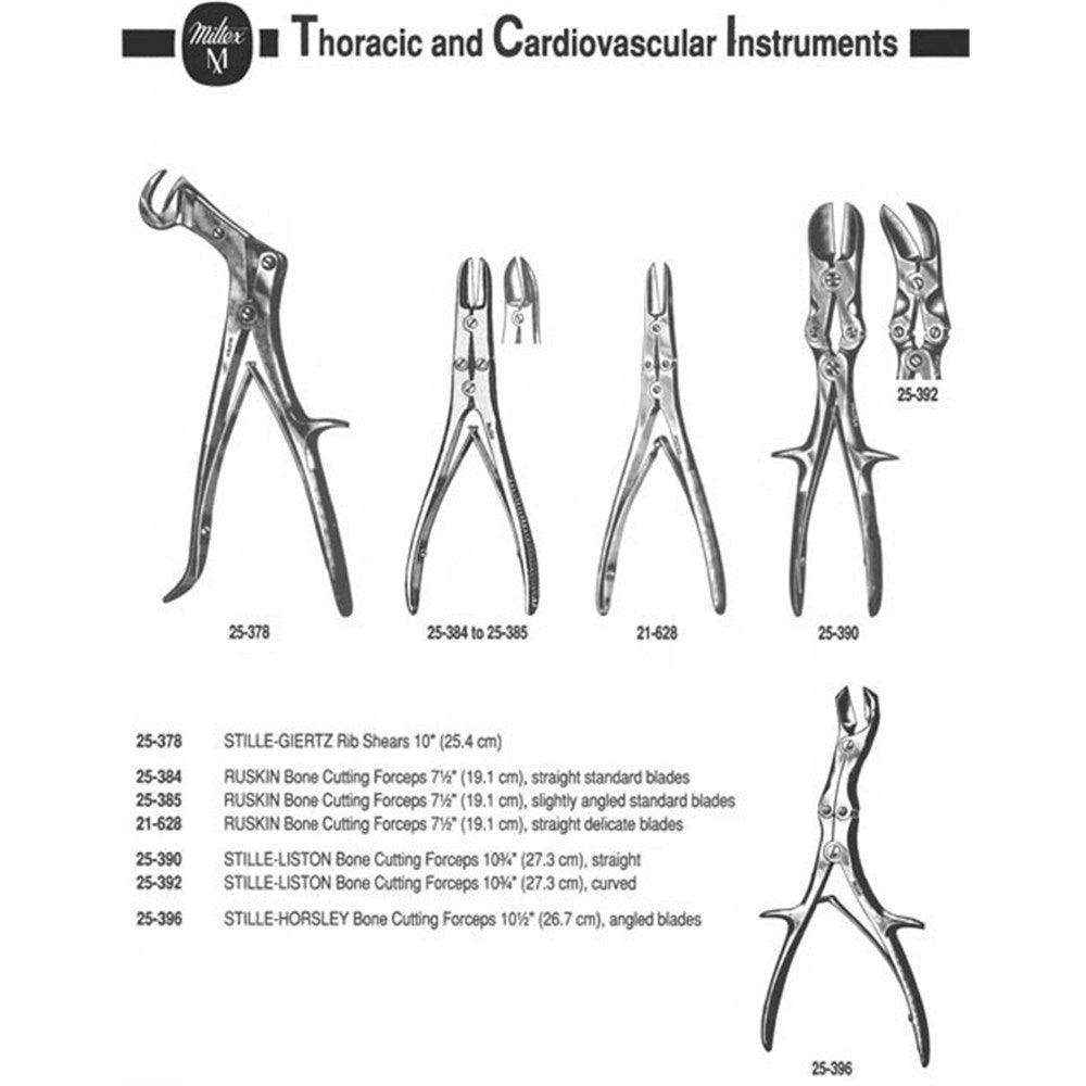 MILTEX RUSKIN Bone Cutting Forceps, 7-1/2" (19.1 cm), straight standard blades. MPN: 25-384 - Image 2