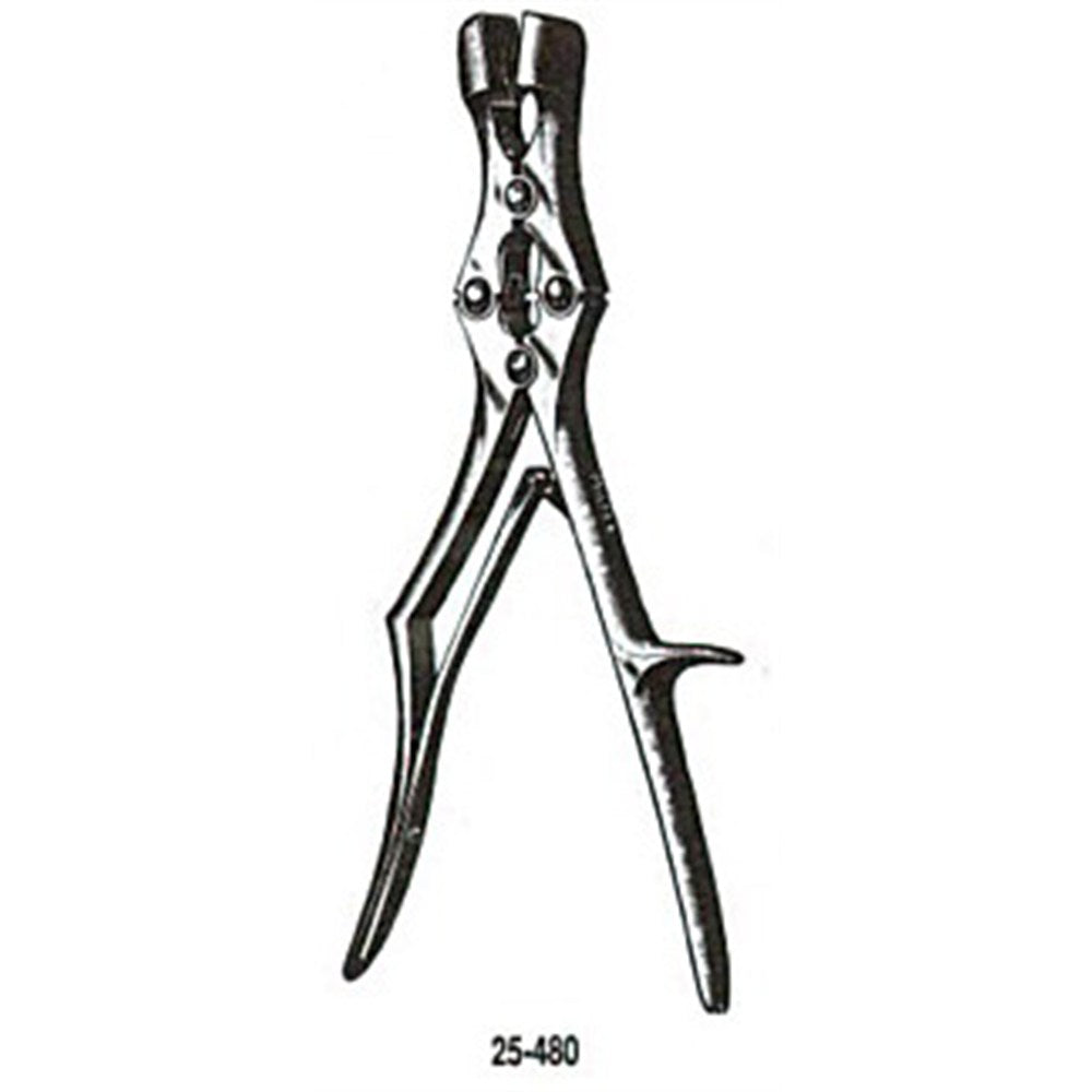 MILTEX SAUERBRUCH Rongeur, 11-3/4", Straight, Square Bite, 16mm wide Jaws. MPN: 25-480