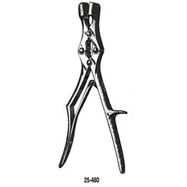 MILTEX SAUERBRUCH Rongeur, 11-3/4", Straight, Square Bite, 16mm wide Jaws. MPN: 25-480