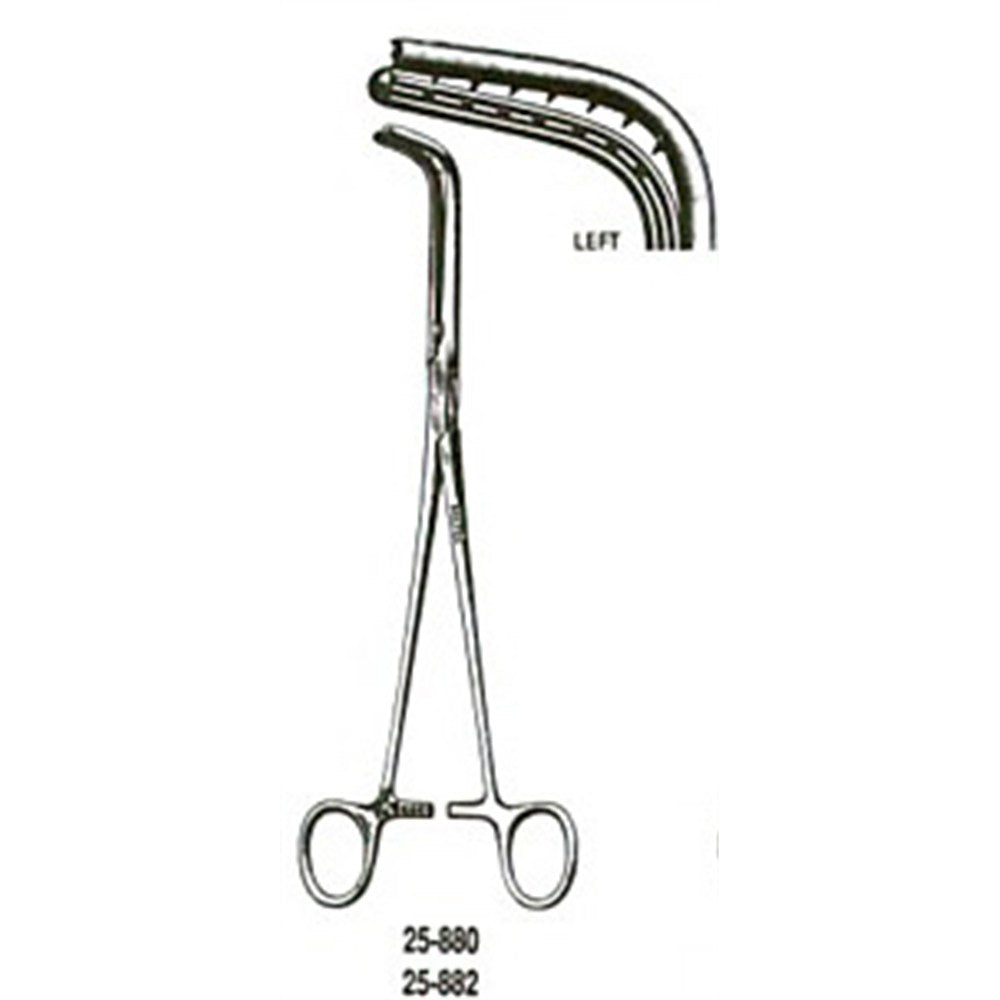 MILTEX SAROT Bronchus Clamp, 8-3/4" (225mm), Right, 1-5/8" (42.5mm) Jaw. MPN: 25-882