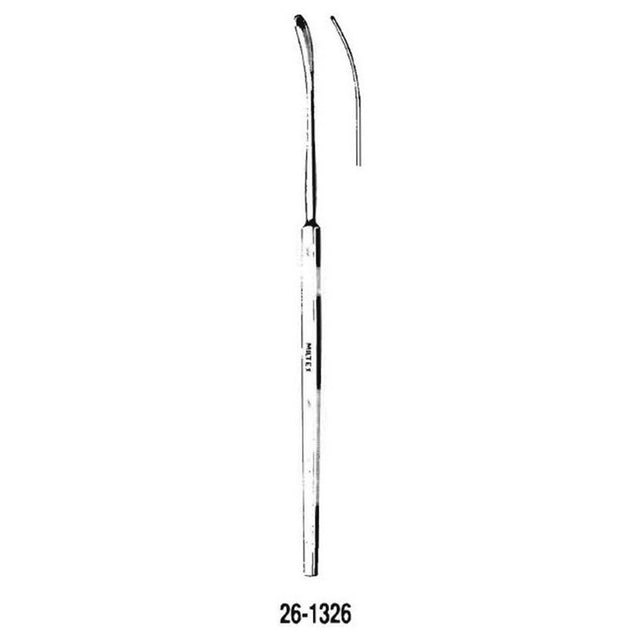 MILTEX SACHS Nerve Separator-Spatula, 7-1/2" (189.5mm), Blunt, 3mm wide, Slight Curve. MPN: 26-1326