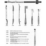 MILTEX LANGENBECK Periosteal Elevator, 7-1/2" (19.1 cm), narrow model, 7 mm wide blunt blade. MPN: 26-1410 - Image 2