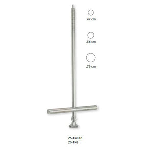 MILTEX MICHELE Trephine, 6-1/4" (15.9 cm) shaft, 5/16" (.79 cm) O.D. graduated 1/4" (.64 cm) To 1-1/4" (3.2 cm. MPN: 26-142