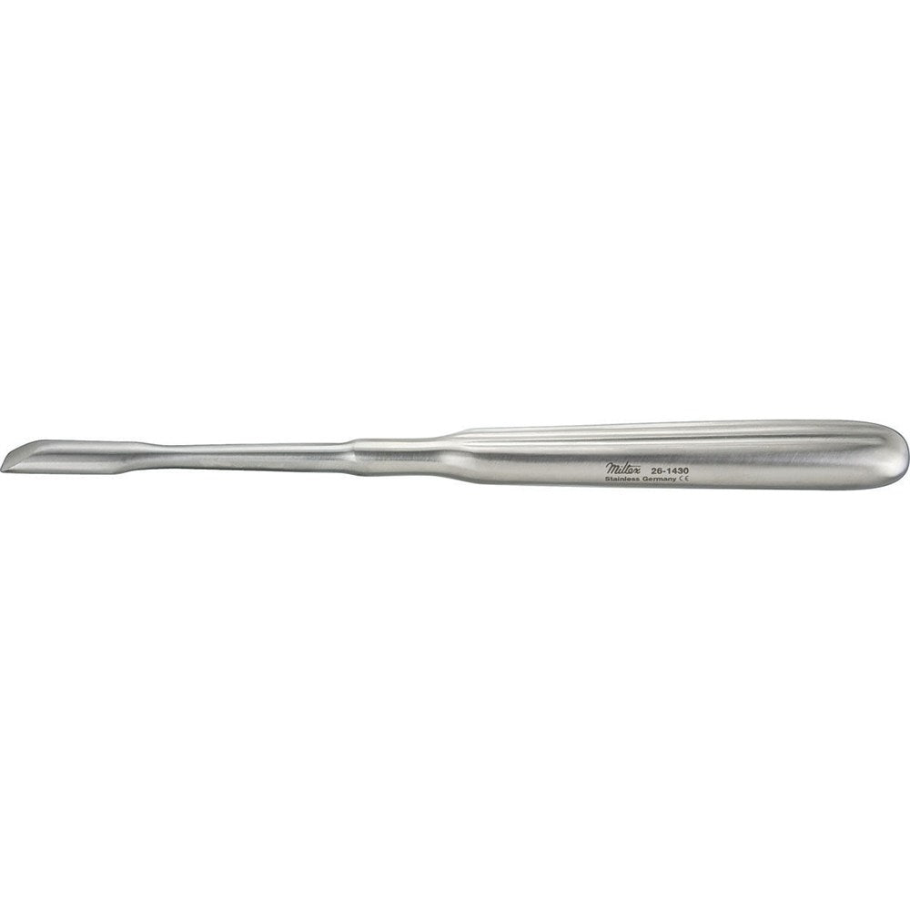 MILTEX ADSON Periosteal Elevator, 6-1/2" (16.5 cm), chisel edge, straight, 8 mm wide. MPN: 26-1430