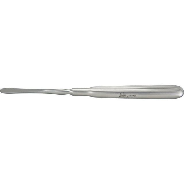 MILTEX ADSON Periosteal Elevator, 6-1/2" (16.5 cm), semi-sharp, straight, 6 mm wide. MPN: 26-1436
