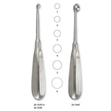 MILTEX BRUNS Bone Curette, 6-3/4" (169mm), Round Cup, 7.3mm Diameter, Size 1. MPN: 26-1650
