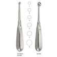 MILTEX BRUNS Bone Curette, 6-3/4" (169mm), Round Cup, 8.3mm Diameter, Size 2. MPN: 26-1652