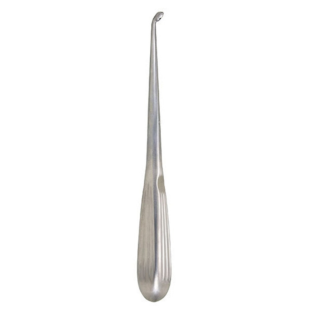 MILTEX SPRATT Bone Curette, angled, oval cup, Size 6, 9" (22.9cm). MPN: 26-1735