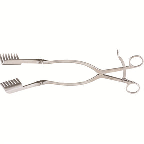 MILTEX BECKMAN-Eaton Laminectomy Retractor, 12-3/4" (32.4 cm), hinged, 7 X 7 sharp teeth, 2" (5.1 cm) deep X 1-3/4" (4.4 cm) wide. MPN: 26-1973