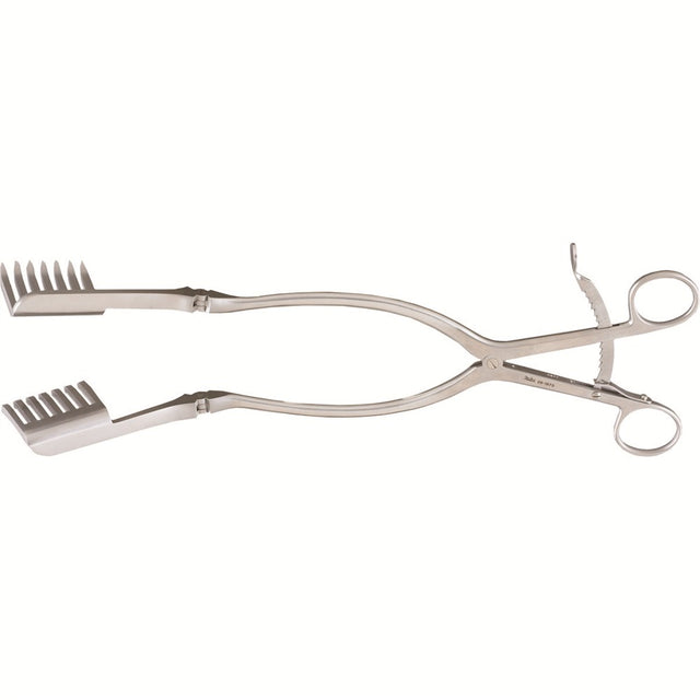 MILTEX BECKMAN-Eaton Laminectomy Retractor, 12-3/4" (32.4 cm), hinged, 7 X 7 sharp teeth, 2" (5.1 cm) deep X 1-3/4" (4.4 cm) wide. MPN: 26-1973