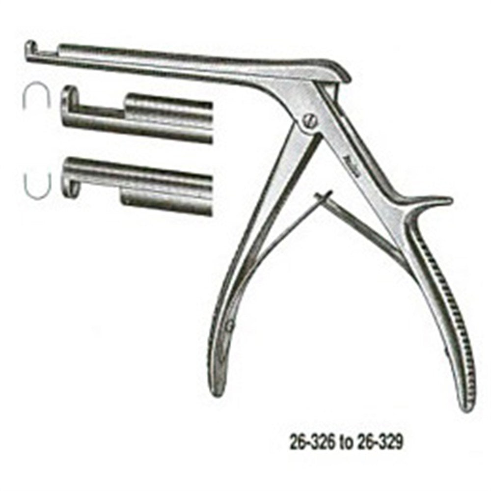 MILTEX SCHLESINGER Cervical Rongeur, thin tips, 6" (15.2 cm) shaft, up-bite, 3 mm. MPN: 26-326