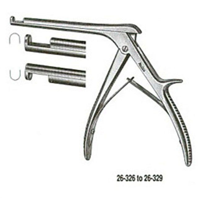 MILTEX SCHLESINGER Cervical Rongeur, thin tips, 6" (15.2 cm) shaft, up-bite, 3 mm. MPN: 26-326