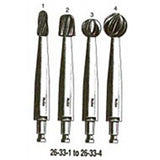 MILTEX HUDSON Burs, 9 mm diameter. MPN: 26-33-1