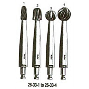MILTEX HUDSON Burs, 9 mm diameter. MPN: 26-33-1