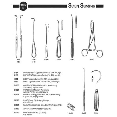 MILTEX RANEY Reusable Scalp Clips, Black Finish, 1 dozen/pack. MPN: 26-591 - Image 2