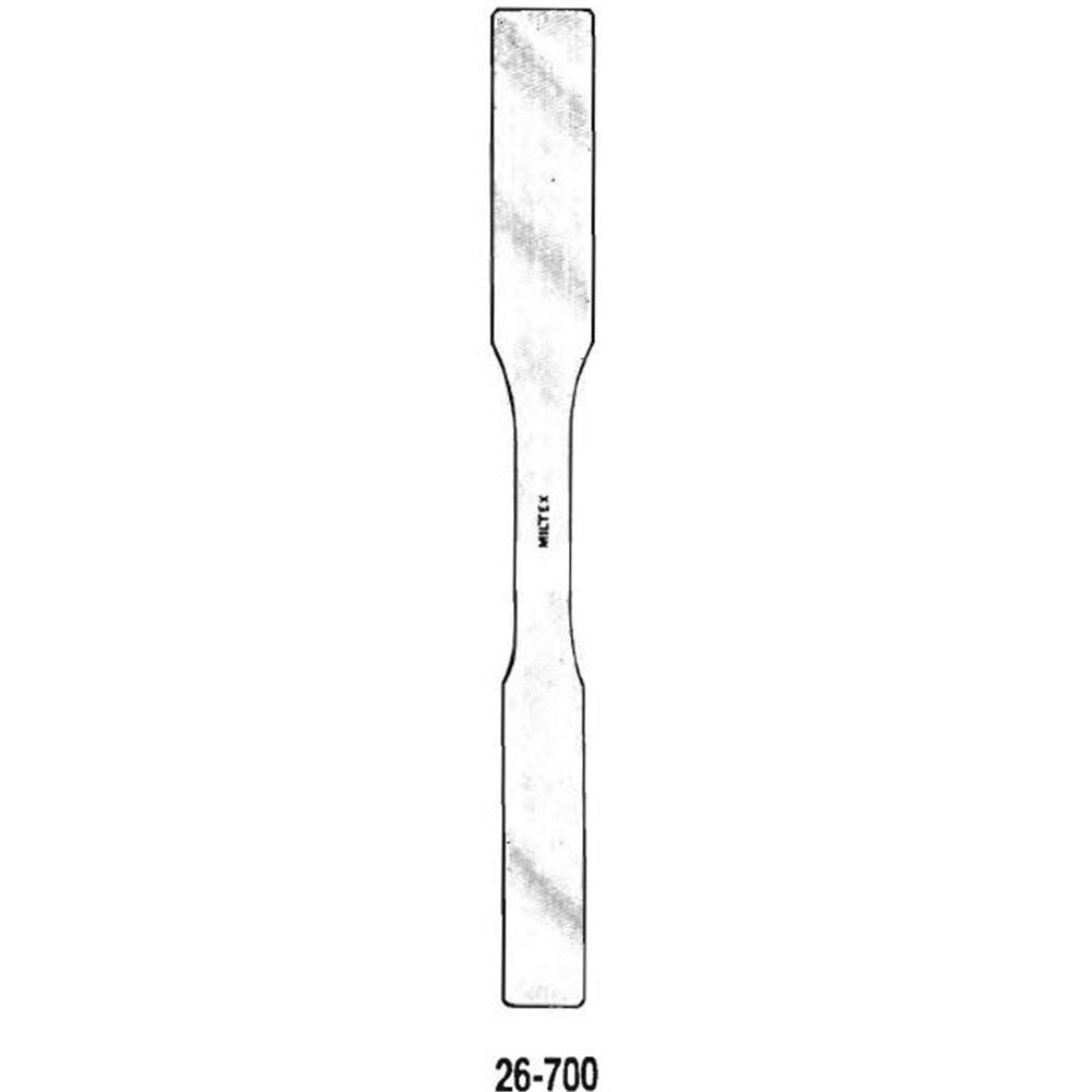 MILTEX SCOVILLE Spatula, 8" (20.3 cm), malleable ends 5/8" (1.6 cm) & 7/8" (2.2 cm) wide. MPN: 26-700