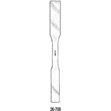 MILTEX SCOVILLE Spatula, 8" (20.3 cm), malleable ends 5/8" (1.6 cm) & 7/8" (2.2 cm) wide. MPN: 26-700