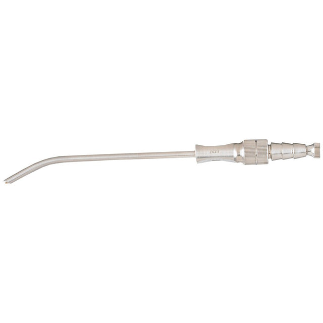 MILTEX ADSON Suction Tube, 6" (155mm) curved, with stylet, and finger valve , Diameter (3.5mm) 11 Fr. MPN: 26-780