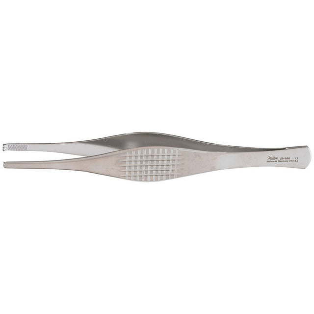 MILTEX FERRIS-SMITH Tissue Forceps, 7" (17.8 cm), serrated platform tips with 2 X 3 teeth. MPN: 26-958