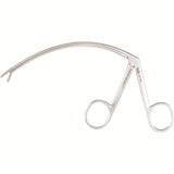 MILTEX Tendon Pulling Forceps, 5" (127mm), Curved Shaft, Serrated Jaws. MPN: 27-1016