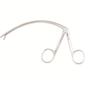 MILTEX Tendon Pulling Forceps, 5" (127mm), Curved Shaft, Serrated Jaws. MPN: 27-1016