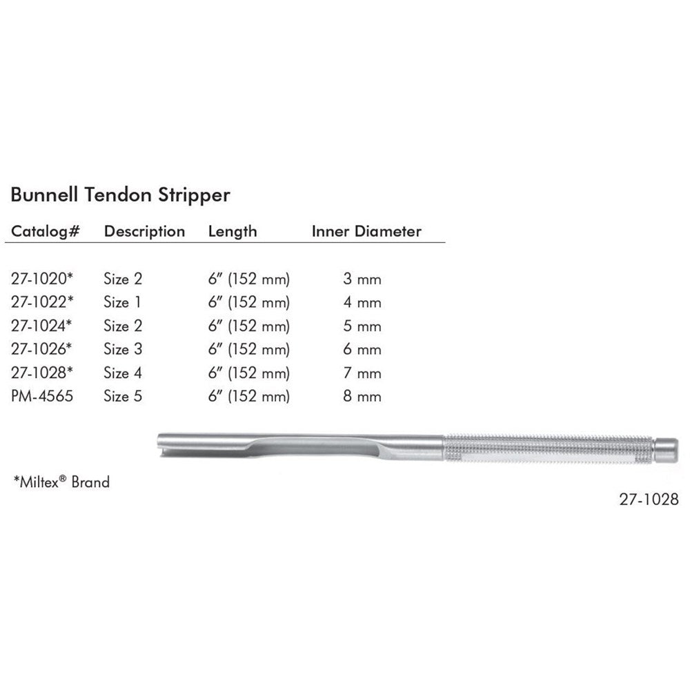 MILTEX BUNNELL Tendon Stripper, 6" (151.5mm), 3mm Inside Diameter. MPN: 27-1020 - Image 3