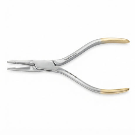 MILTEX Pin Puller, 5-1/2" (140mm), Tungsten Carbide, One Serrated and One Grooved Jaw. MPN: 27-176TC