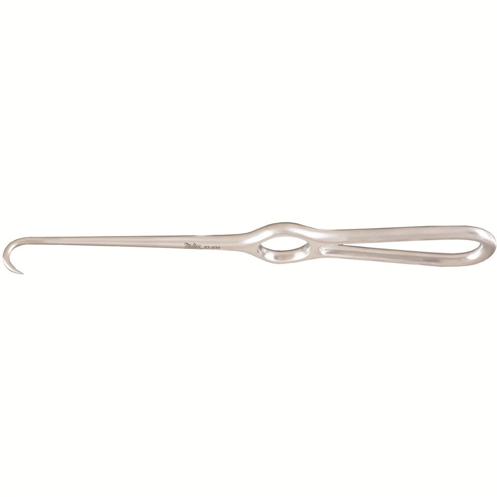 MILTEX VOLKMAN Hook Retractor, 8-3/4" (225mm), Sharp, 15mm deep Hook. MPN: 27-230