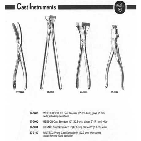 MILTEX WOLFE-BOEHLER Cast Breaker, 10-1/2" (267.5mm), Serrated Jaws. MPN: 27-3080 - Image 2