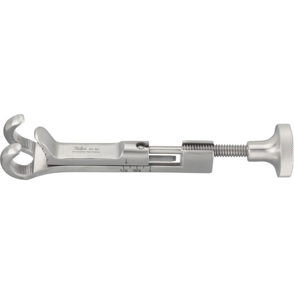 MILTEX LOWMAN Bone Holding Clamp 7", 1 x 2 Prong Jaws, 1-1/8" wide. MPN: 27-32