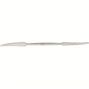 MILTEX PUTTI Bone Rasp, 12" (30.5 cm), round & half-round tapered curved ends. MPN: 27-702