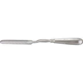 MILTEX Bone File, 9-3/4" (24.8 cm), bayonet shank, half-round blade 3-1/2" (8.9 cm) X 1/2" (1.3 cm). MPN: 27-703