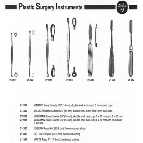 MILTEX VOLKMAN Double Ended Curette, 5-1/2" long, oval cups 5 X 10 mm & 6 X 20 mm. MPN: 27-920 - Image 2