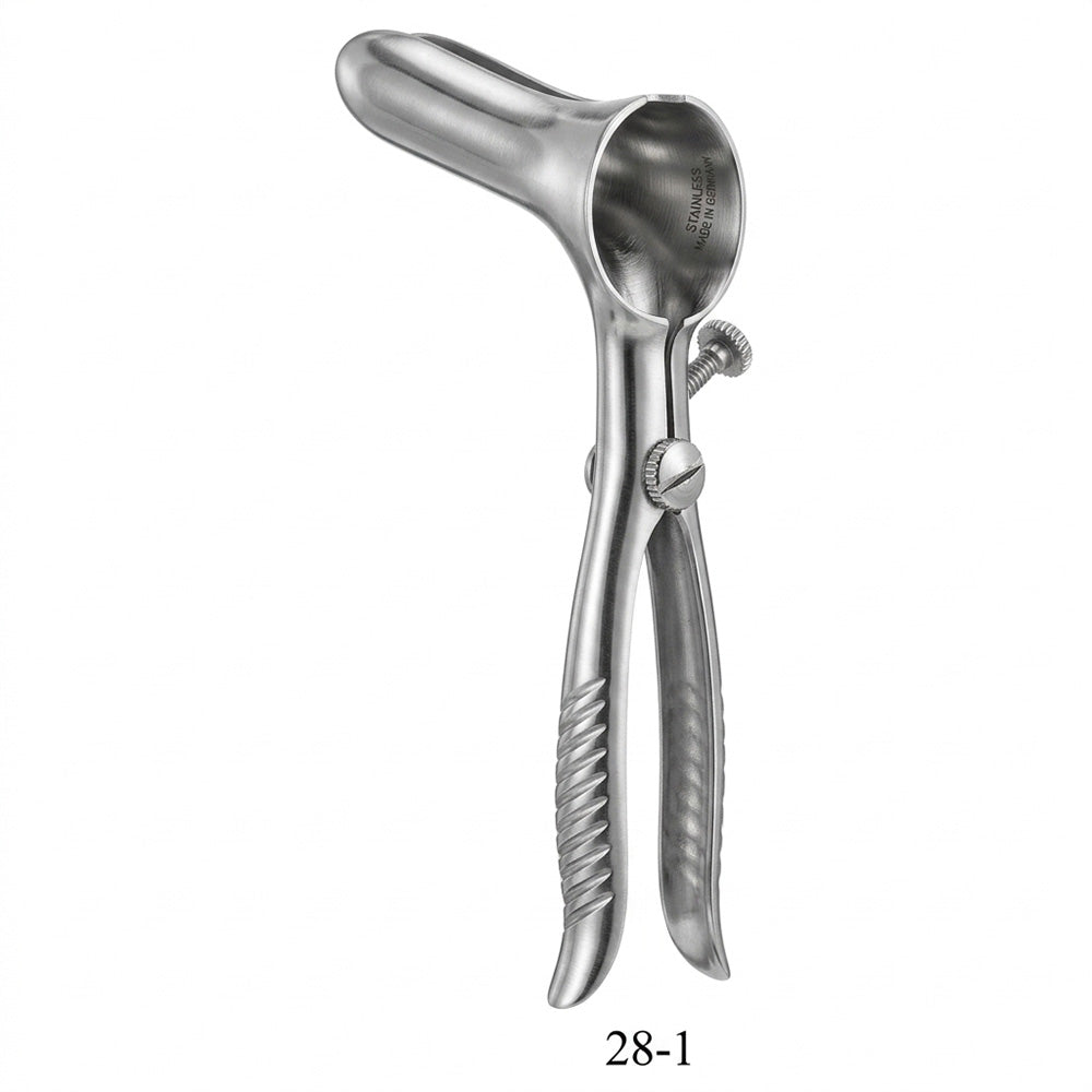 MILTEX PRATT Rectal Speculum, 7-1/2" (190mm), Blades 3-3/8" (87mm) Deep x 1" (25mm) Wide. MPN: 28-1