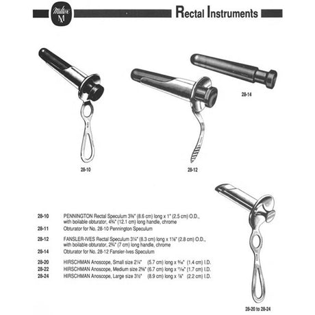 MILTEX Obturator for no. 28-10 PENNINGTON Speculum. MPN: 28-11 - Image 2
