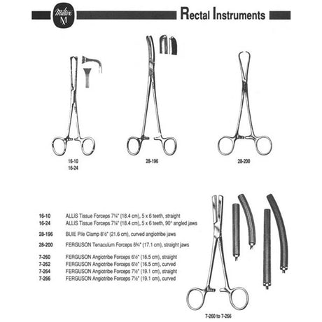 MILTEX BUIE Pile Clamp, 8 1/2" (21.6 cm), curved angiotribe jaws. MPN: 28-196 - Image 2