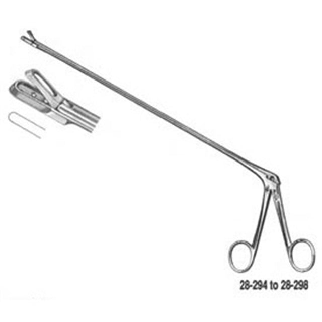 MILTEX YEOMAN Biopsy Forceps, 13" (33 cm) shaft, 3.5 X 10 mm bite, with basket. MPN: 28-296