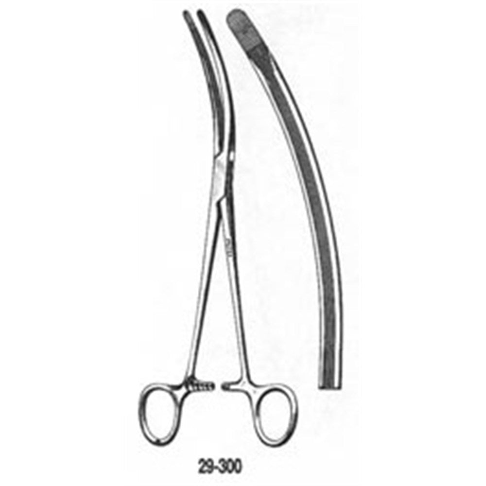 MILTEX YOUNG Renal Pedicle Clamp, 9-1/4" (235mm), Curved. MPN: 29-300