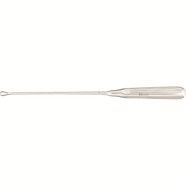 MILTEX SIMS Uterine Curette, 11" (27.9 cm), sharp blades on malleable shank, size 00. MPN: 30-1205-0