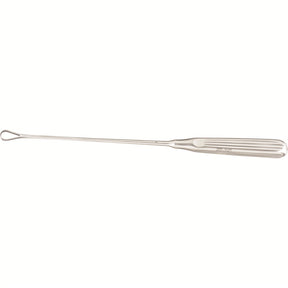 MILTEX SIMS Uterine Curette, 11" (27.9 cm), sharp blades on malleable shank, size 3. MPN: 30-1205-3