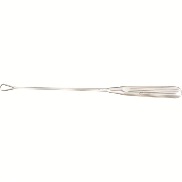 MILTEX SIMS Uterine Curette, 11" (27.9 cm), sharp blades on malleable shank, size 4. MPN: 30-1205-4