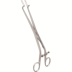 MILTEX KOGAN Endocervical Speculum, 9-1/2" (24.1 cm), gauge & set screw, offset ring handles, fenstrated jaws, 7 X 25 mm. MPN: 30-1350