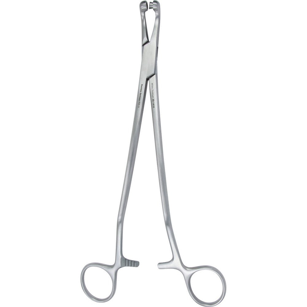 MILTEX THOMS-GAYLOR Uterine Biopsy Forceps, 9-1/2" (24.1 cm), angled shank, curved jaws, 5 mm bite, interfitted cups. MPN: 30-1410