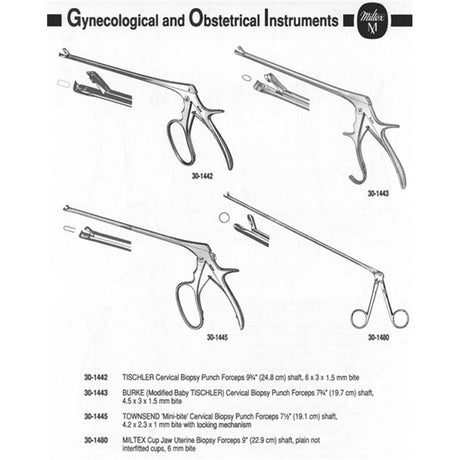 MILTEX Uterine Biopsy Forceps, 9" (228mm) Shaft, 6mm Bite. MPN: 30-1480 - Image 2