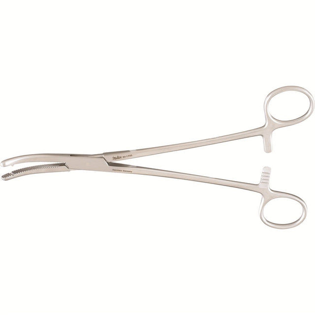 MILTEX HEANEY Hysterectomy Forceps, 8-1/4" (21 cm), heavy pattern, single tooth, curved. MPN: 30-1700