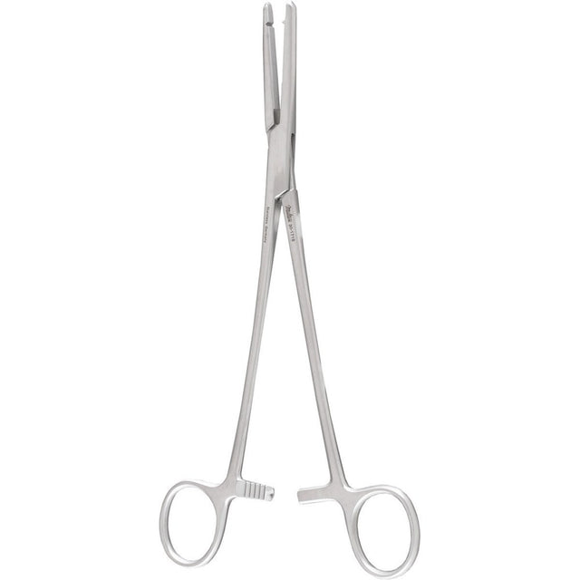MILTEX BALLENTINE Hysterectomy Forceps, 8-1/2" (21.6 cm), longitudinal serrations, single tooth, straight. MPN: 30-1718