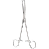 MILTEX LONG Hysterectomy Forceps, 7-1/2" (19.1 cm), longitudinal serrations, 1 X 2 teeth, curved. MPN: 30-1730